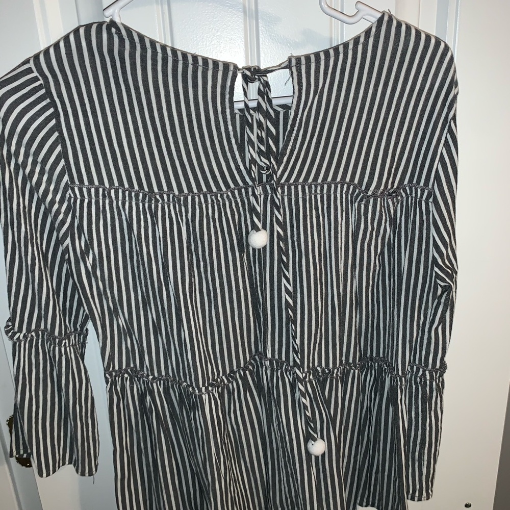 Francesca’s Striped, 3/4 Sleeve Top